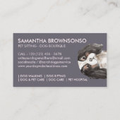 Trifold cavaliale King Charles Hund Visitenkarte (Rückseite)