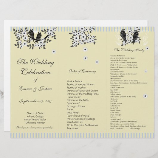 TriFold-Programm für die TriFold-Zweigstelle Vinta (Vorne/Hinten)