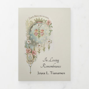 TRIFOLD V(RGIN MARY CARD) DREIFACH GEFALTETE KARTE