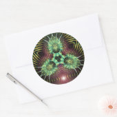 Trifraktali-Sticker Runder Aufkleber (Umschlag)