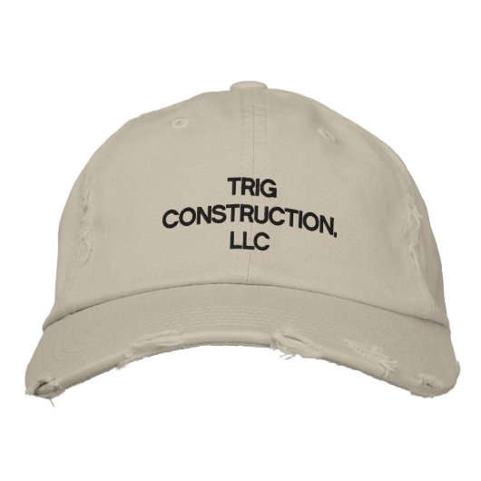 Trig Construction, LLC Hat Bestickte Kappe (Vorderseite)