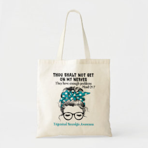 Trigeminal Neuralgia Awareness Ribbon Support Gift Tragetasche