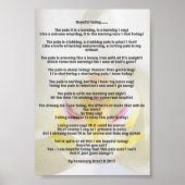 Trigeminal Neuralgia Gedicht von Rosemary Grant Poster (Vorne)