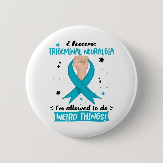 Trigeminal Neuralgie Aufklärung Monat Bonbongesche Button (Vorderseite)