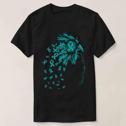 Trigeminal Neuralgie Bewusstsein Sonnenblume T-Shirt (Design vorne)