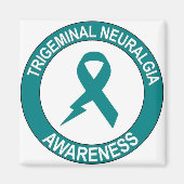 Trigeminal Neuralgie Bolt Ribbon Magnet (Vorne)