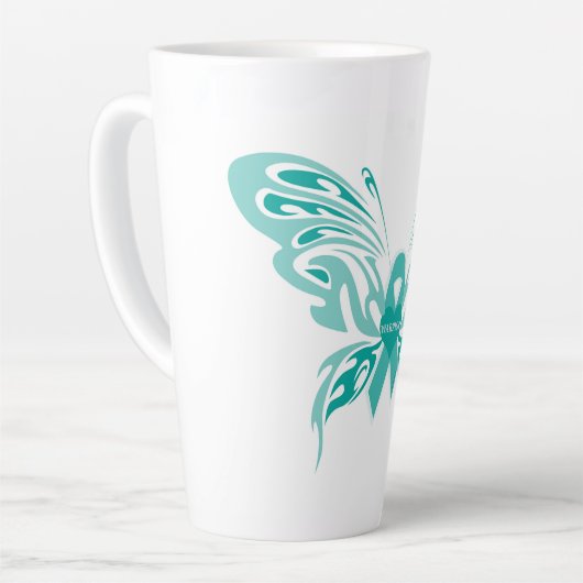 Trigeminal Neuralgie Schmetterling #4 Milchtasse (Linke Ecke)