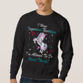 Trigeminal Neuralgie Sensibilisierung für Unicorn  Sweatshirt (Vorderseite)