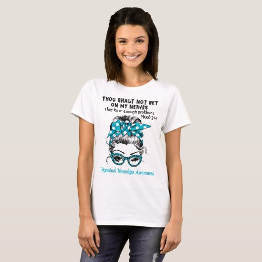 Trigeminal Neuralgie Sensibilisierungskampagne T-Shirt (Vorne ganz)