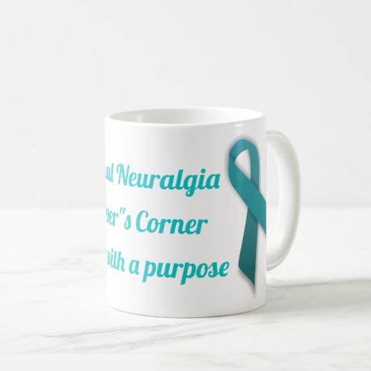 Trigeminalneuralgia-Band-Tasse Kaffeetasse (VorderseiteRechts)
