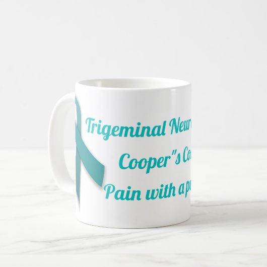 Trigeminalneuralgia-Band-Tasse Kaffeetasse (Vorderseite Links)