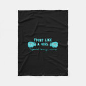 Trigeminalneuralgia-Bewusstseins-Decke Fleecedecke (Vorderseite)