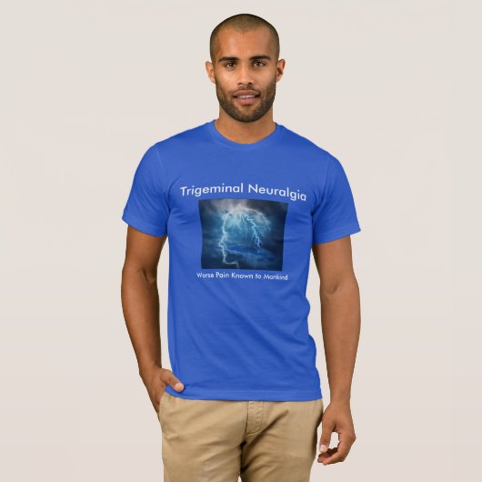 Trigeminalneuralgia-Bewusstseins-T-Shirt T-Shirt (Vorne ganz)