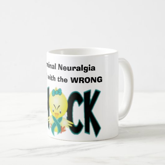 Trigeminalneuralgia-Bewusstseins-Tasse Kaffeetasse (VorderseiteRechts)