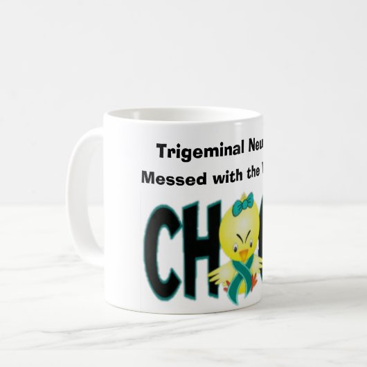 Trigeminalneuralgia-Bewusstseins-Tasse Kaffeetasse (Vorderseite Links)