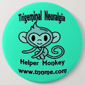 Trigeminalneuralgia-Helfer-AffePin. Button (Vorderseite)