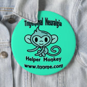 Trigeminalneuralgia-Helfer-AffePin. Button (Beispiel)