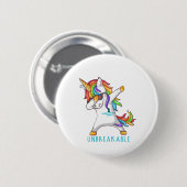 Trigeminalneuralgia-Krieger unzerbrechlich Button (Vorne & Hinten)