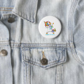 Trigeminalneuralgia-Krieger unzerbrechlich Button (Beispiel)