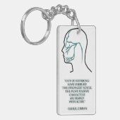 Trigeminalneuralgia-Nerven-Verteilung Schlüsselanhänger (Vorderseite links)