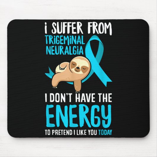 Trigeminusneuralgie-Bewusstseinsbekleidung & T Mousepad (Vorne)