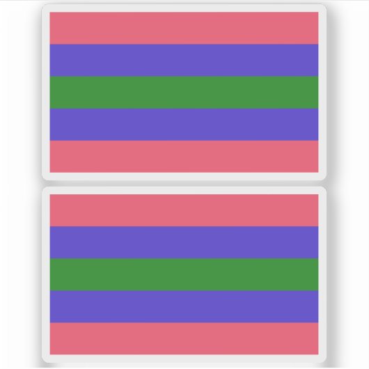 Trigender Pride Aufkleber (Vorderseite)