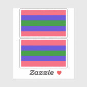 Trigender Pride Aufkleber (Blatt)