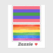 Trigender Pride Aufkleber (Blatt)