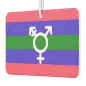 Trigender Pride Autolufterfrischer (Links)