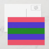 Trigender Pride Flag Postkarte (Vorne/Hinten)