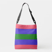 Trigender Pride Flag Tragetaschen Mit Langen Trägern (Rückseite)