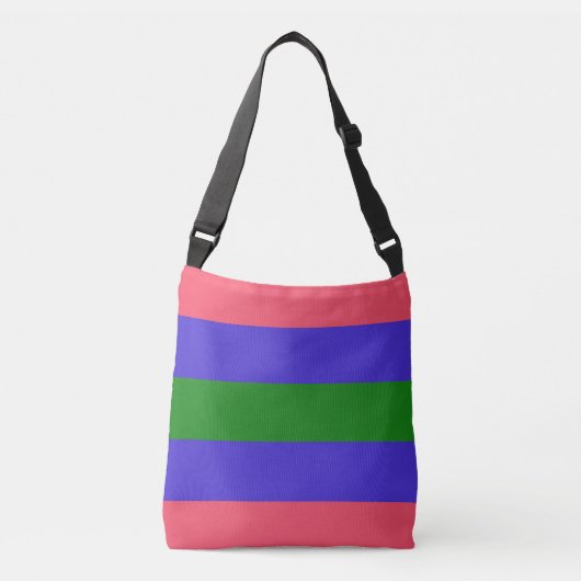 Trigender Pride Flag Tragetaschen Mit Langen Trägern (Vorderseite)
