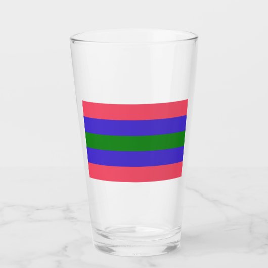 Trigender Pride Glas (Vorderseite)