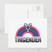 Trigender Pride Postkarte (Vorne/Hinten)