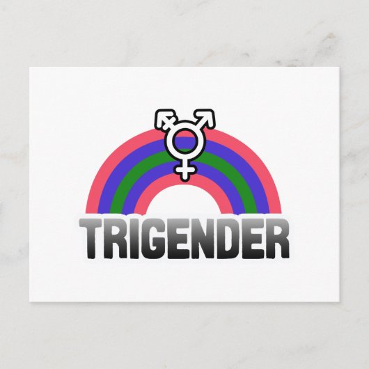 Trigender Pride Postkarte (Vorderseite)