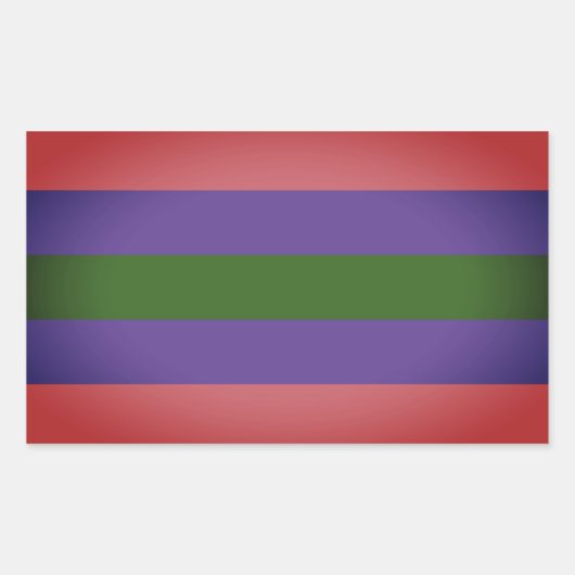 Trigender Pride Rechteckiger Aufkleber (Vorderseite)