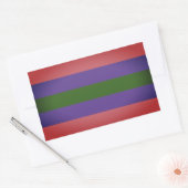 Trigender Pride Rechteckiger Aufkleber (Umschlag)