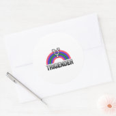Trigender Pride Runder Aufkleber (Umschlag)