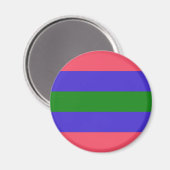Trigender-Prix-Flag Magnet (Vorderseite/Rückseite)