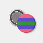 Trigender-Prix-Flag Magnet (Vorderseite/Rückseite)