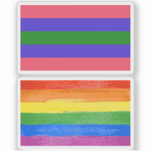 Trigender Stolz Aufkleber