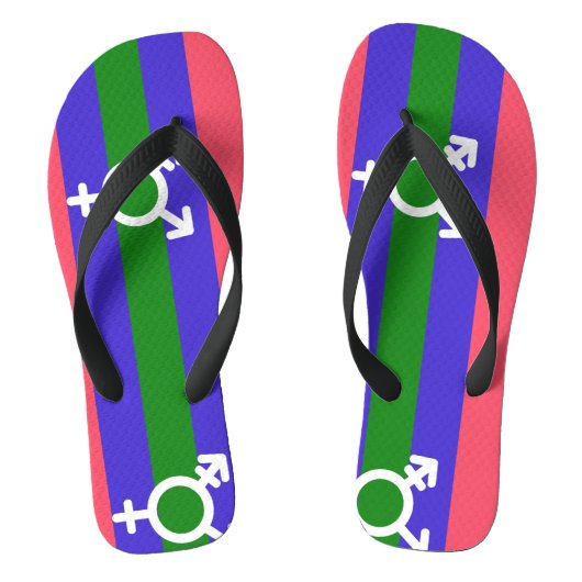 Trigender Stolz Badesandalen (Fußbett)