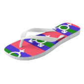 Trigender Stolz Badesandalen (Schrägansicht)