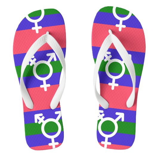Trigender Stolz Badesandalen (Fußbett)