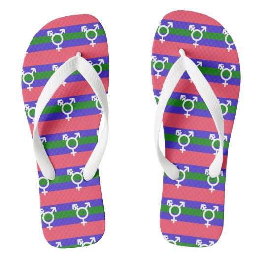 Trigender Stolz Badesandalen (Fußbett)