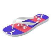 Trigender Stolz Badesandalen (Schrägansicht)