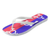 Trigender Stolz Badesandalen (Schrägansicht)