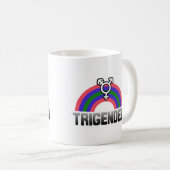 Trigender Stolz Kaffeetasse (VorderseiteRechts)