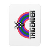 Trigender Stolz Magnet (Vertikal)