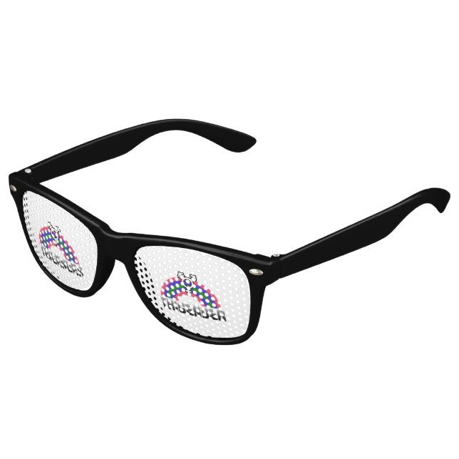 Trigender Stolz Sonnenbrille (Schrägansicht)